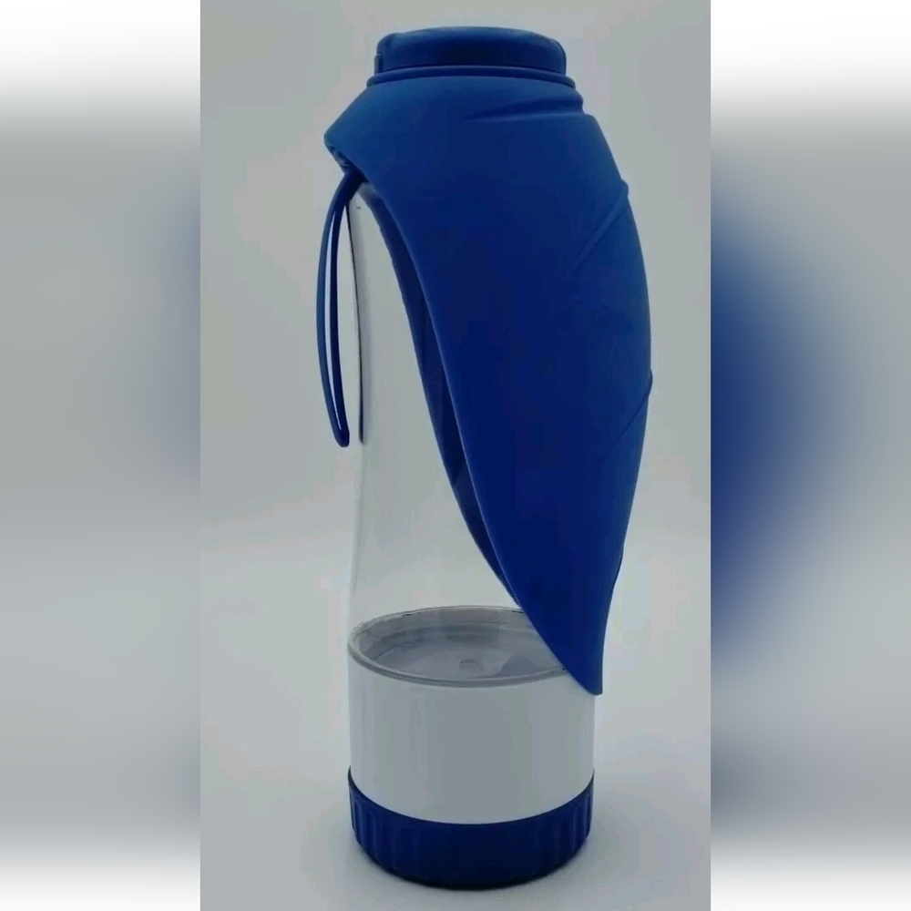 Portable Dog Water Bottle with Drinking Cup and Food Container, 20 oz Pet Travel
